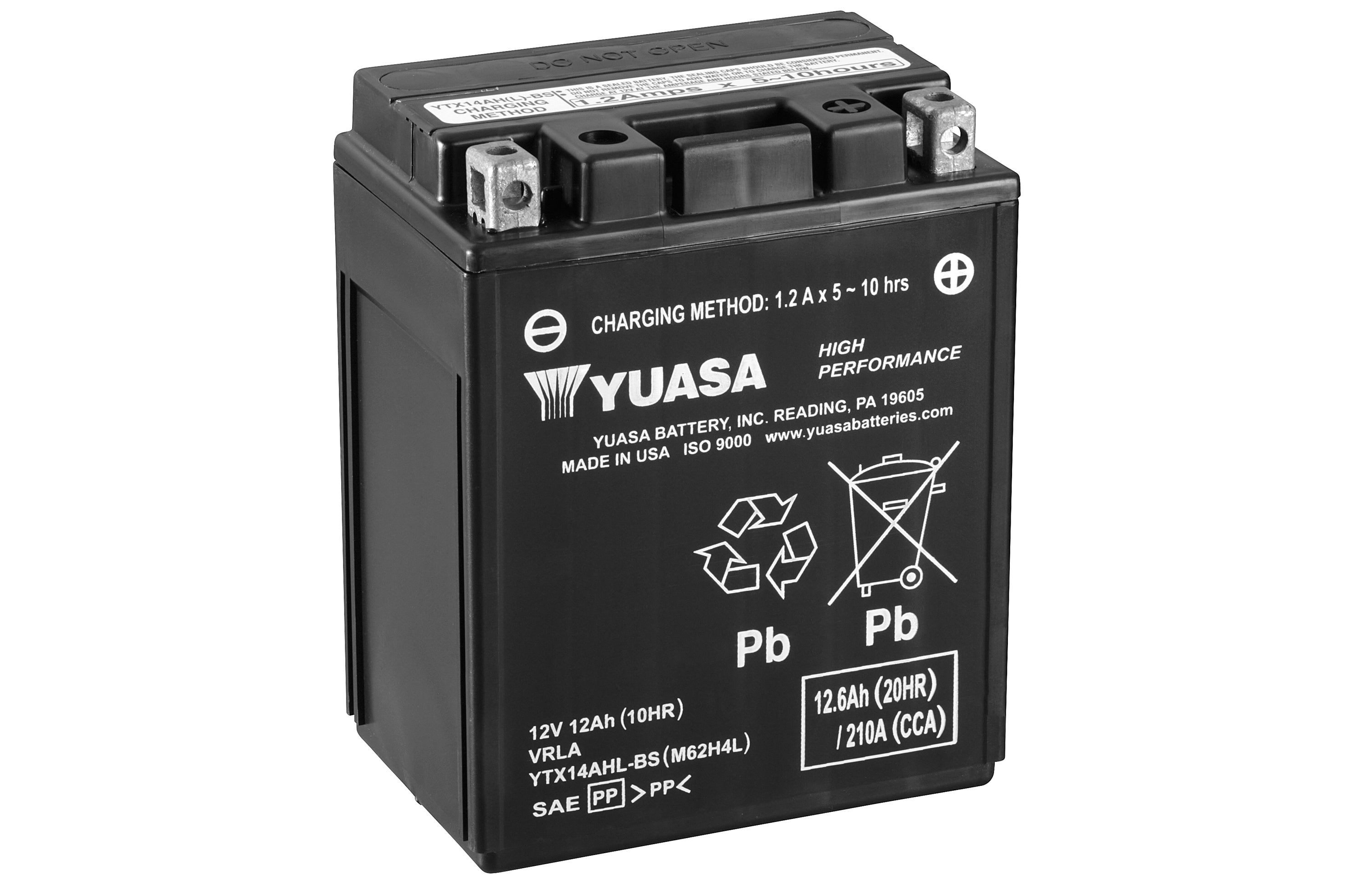 Yuasa akku, YTX14AHL-BS (cp)