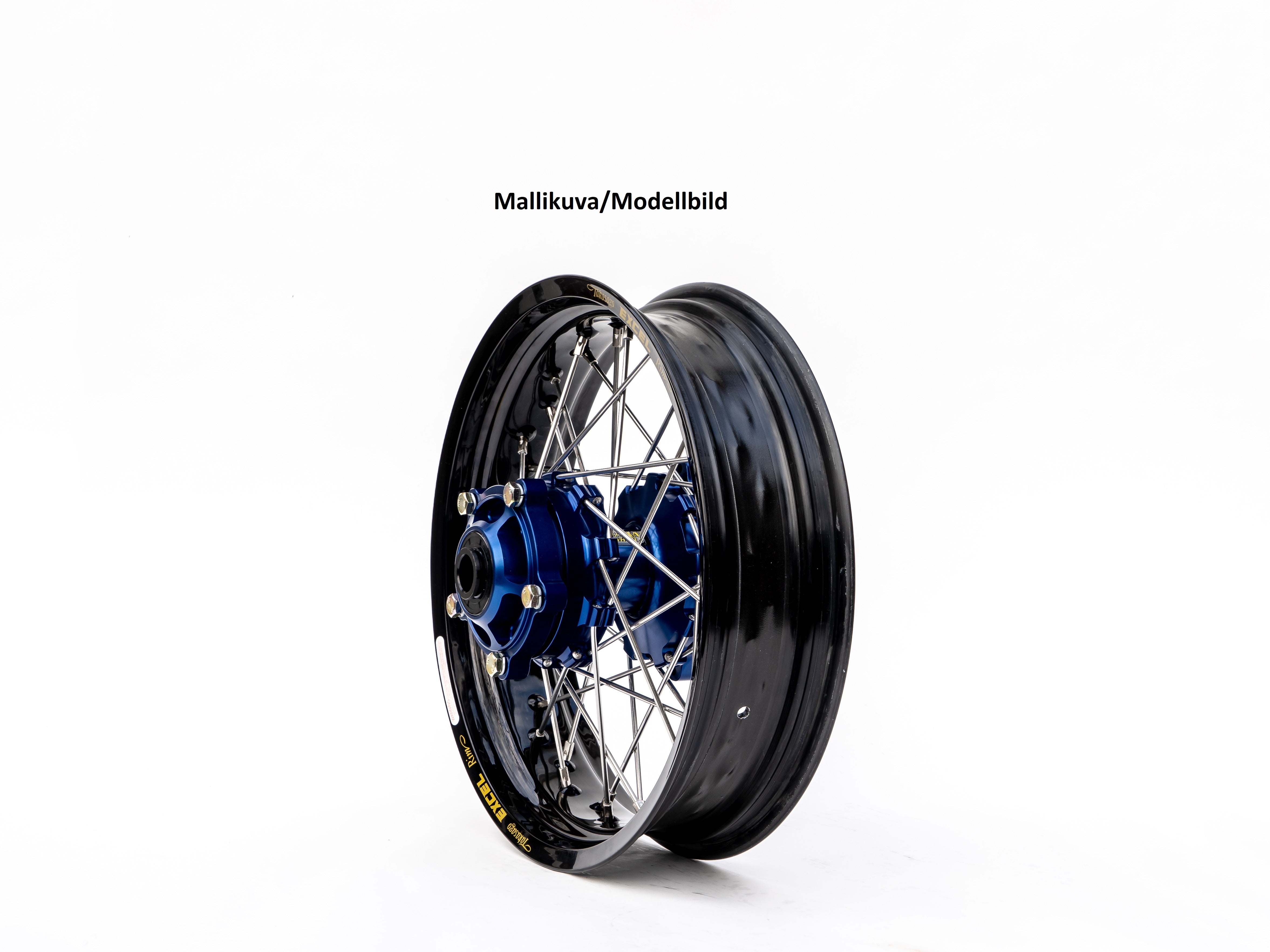 Haan wheel YZF250/450 09-.. 17-5,00 BLUE HUB/BLACK RIM/BLUE NIPPLES