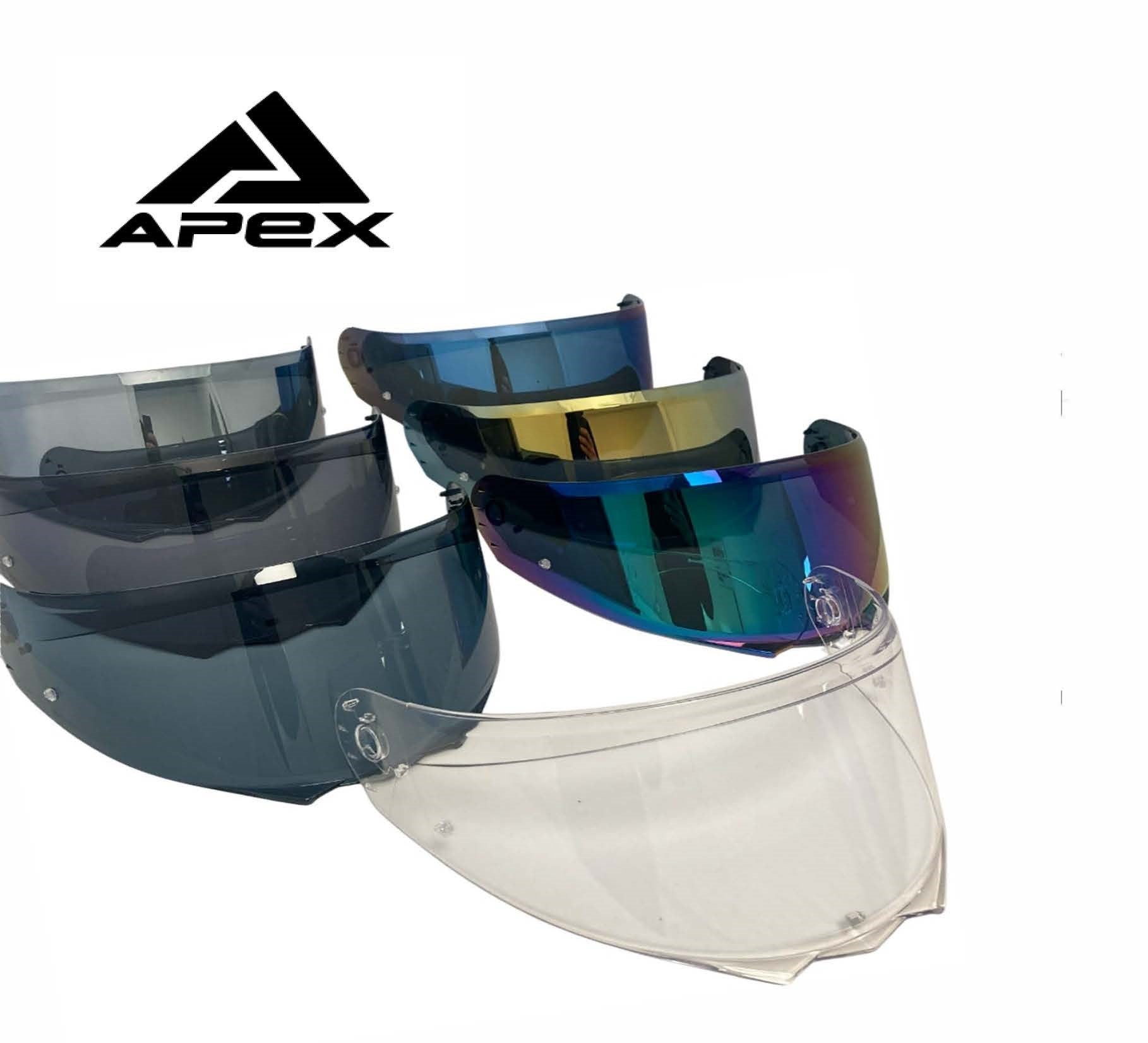 APEX MT300 Visor silver mirror pinlock ready