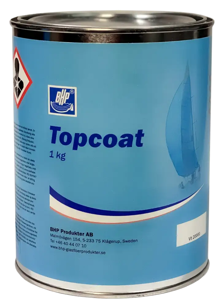 BHP Topcoat 1kg 80008 harmaa