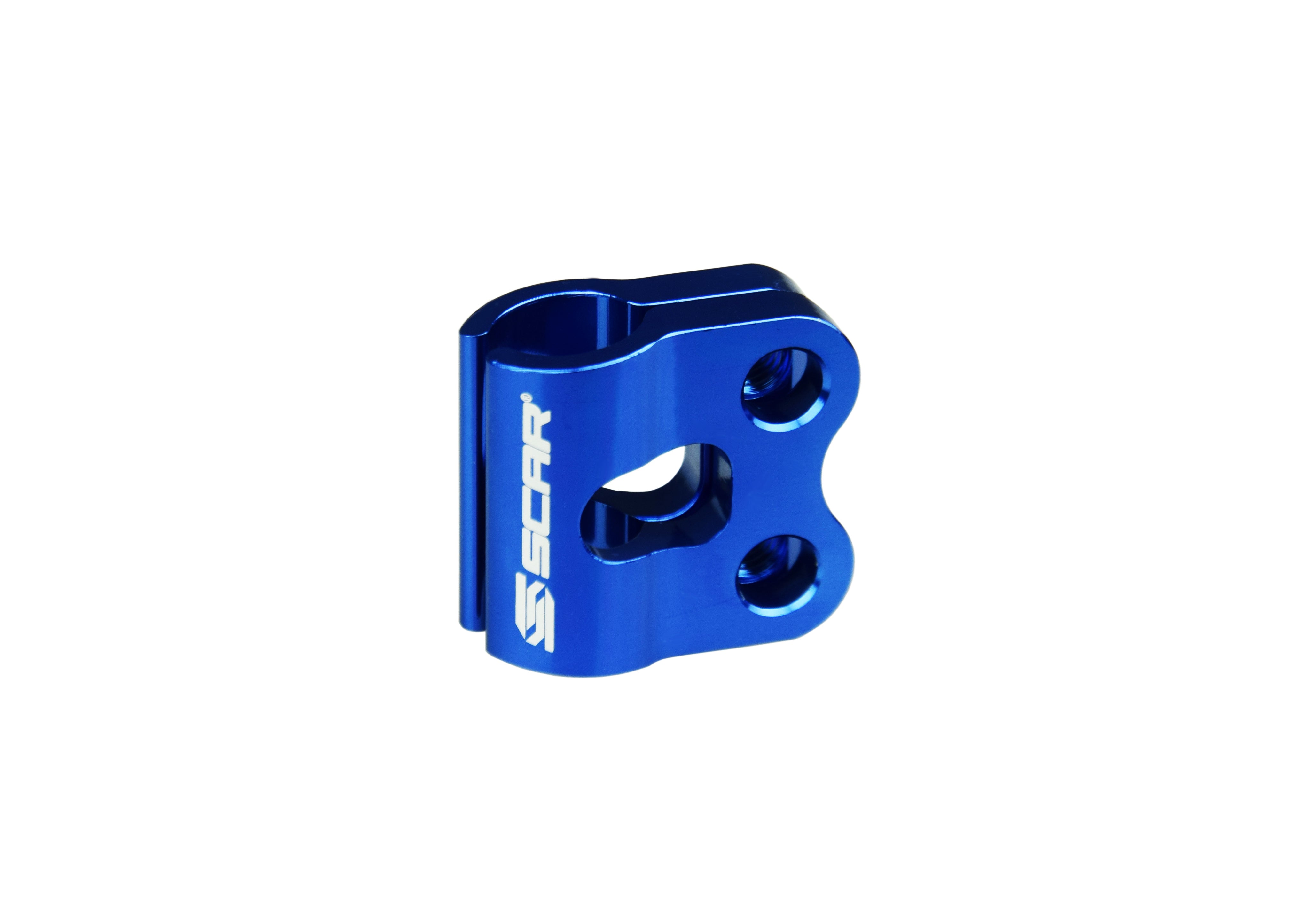 Scar Brake line clamp - Kawasaki / Suzuki / Blue color