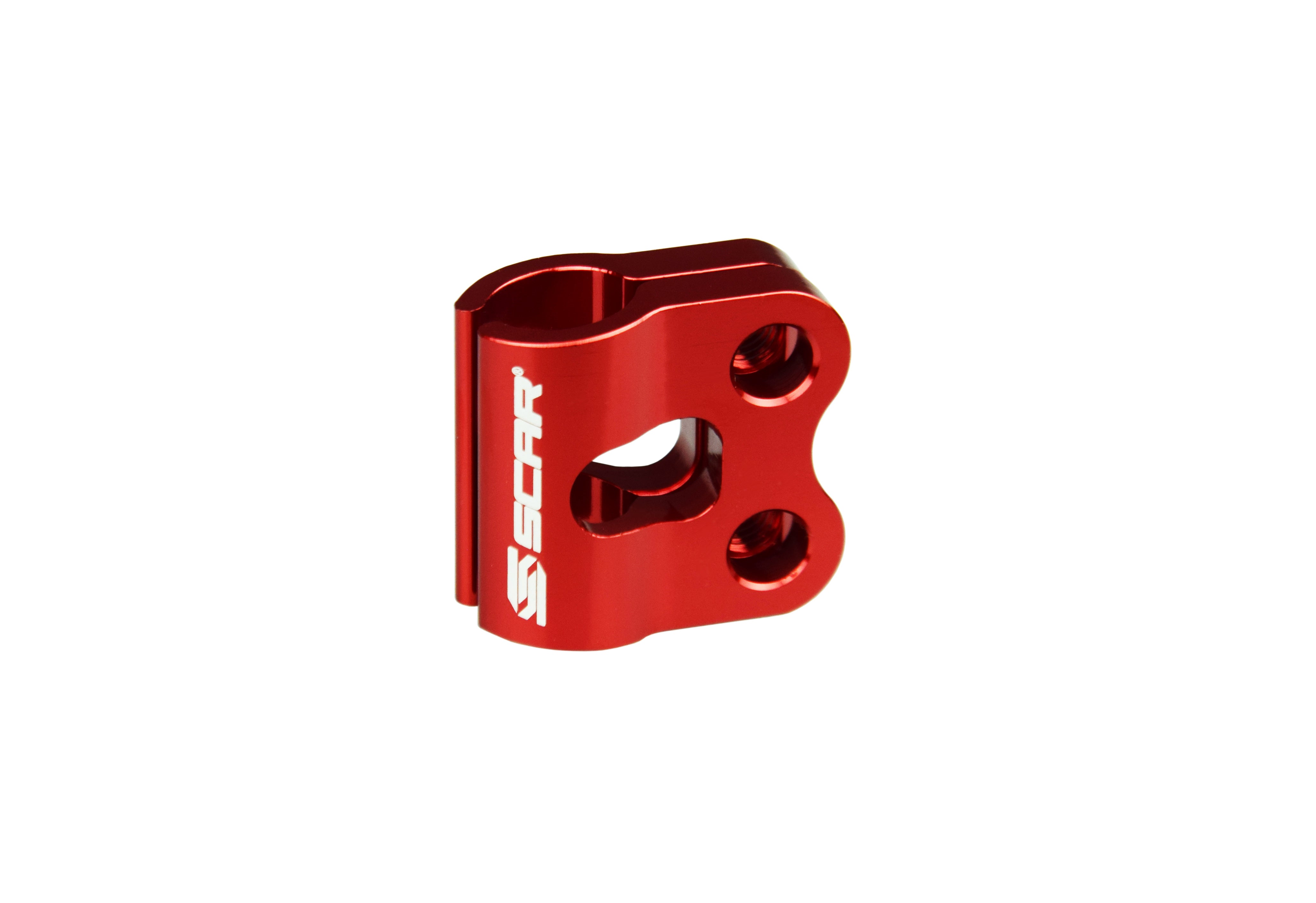 Scar Brake line clamp - Honda / Yamaha / Red color