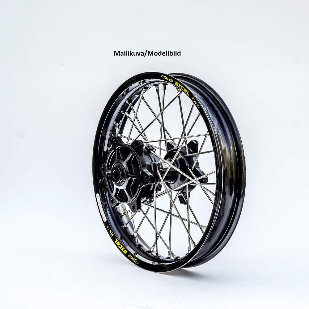 Haan wheel Beta RR 13-.. Front 17-3,50 BLACK RIM/BLACK HUB