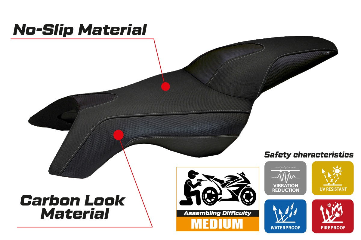 Yhteensopiva istuinpäällinen - BMW K 1300 R 2009-2016 - mod Boston
