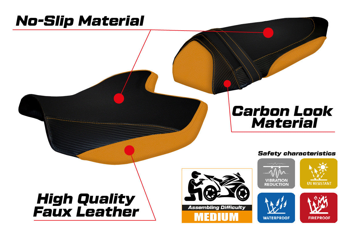 Yhteensopiva istuinpäällinen - Kawasaki Z 1000 2007 - 2009 - mod Amatrice 2