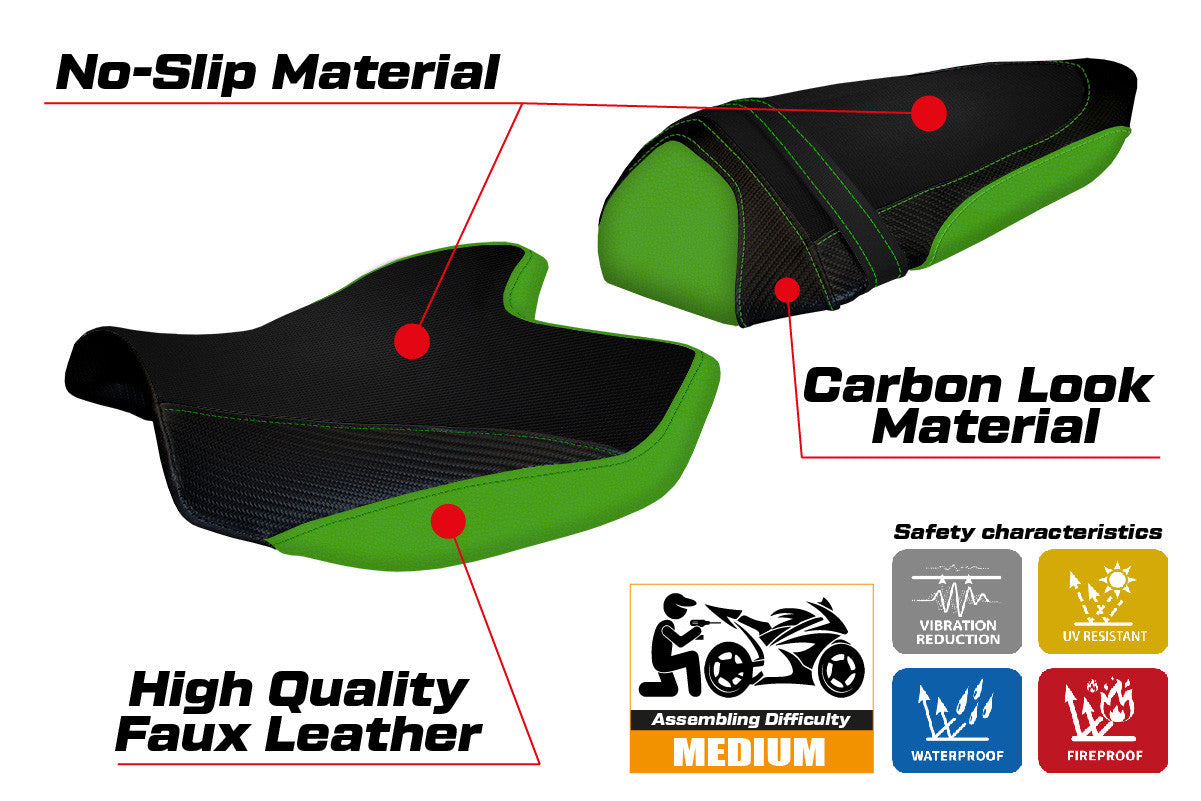 Yhteensopiva istuinpäällinen - Kawasaki Z 1000 2007 - 2009 - mod Amatrice 2