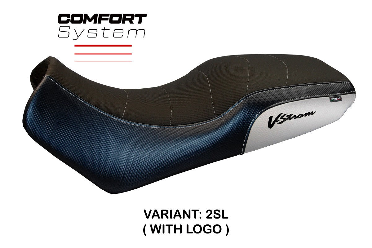 Yhteensopiva istuinpäällinen - Suzuki V-Strom 650 DL 2004-2011 - mod Melito Comfort System