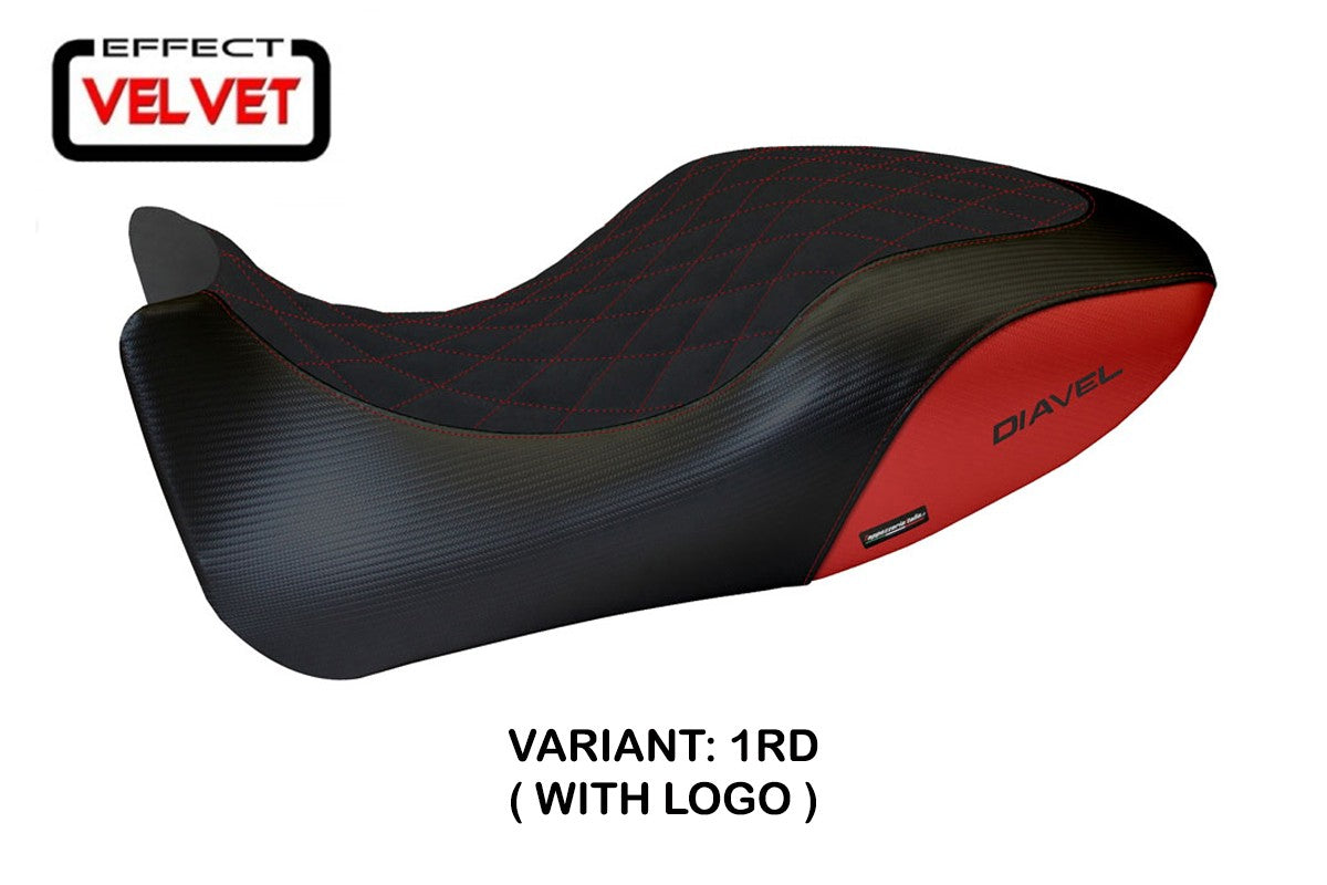 Yhteensopiva istuinpäällinen - Ducati Diavel 2011-2013 - mod Viano 1 Velvet