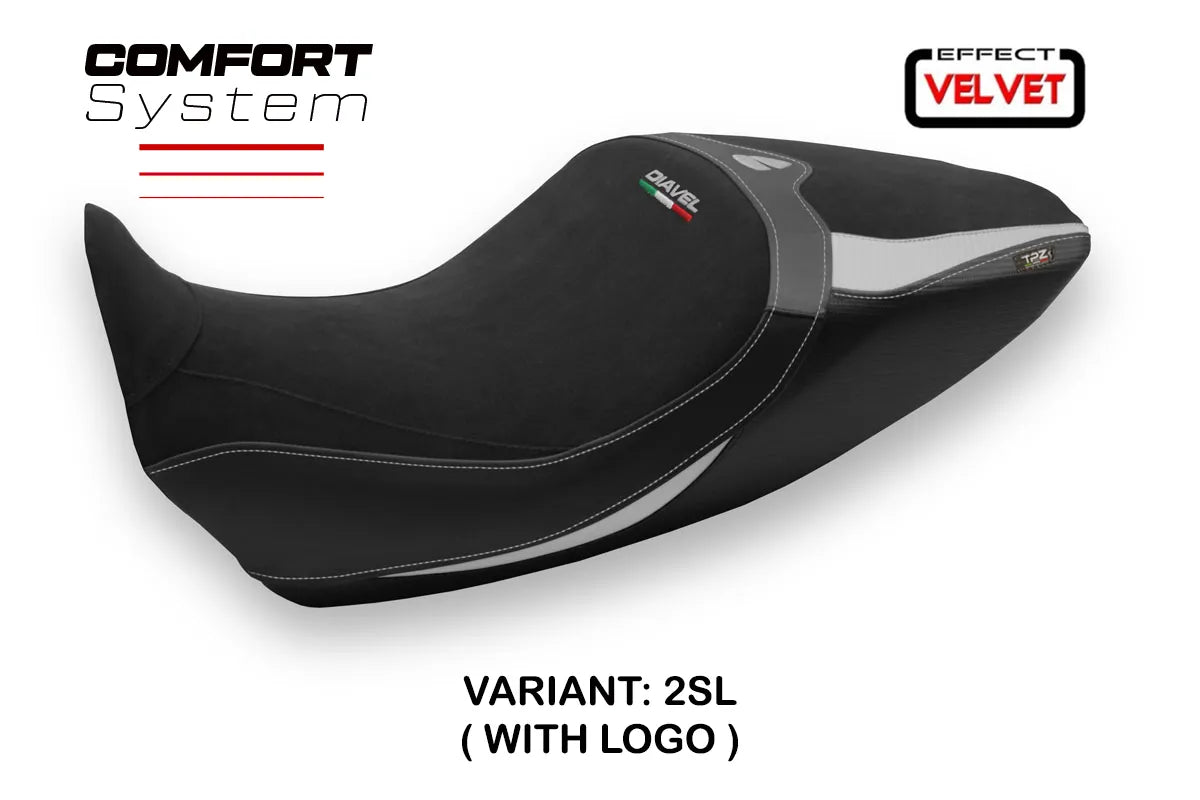 Yhteensopiva istuinpäällinen - Ducati Diavel 1260 2019-2022 - Saranda 1 -modifikaatio Velvet Comfort System
