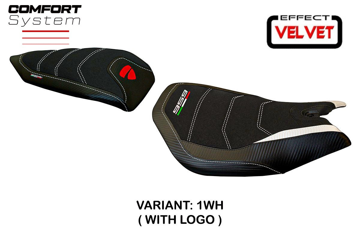 Yhteensopiva istuinpäällinen - Ducati Panigale 959 2016-2018 - mod Leiden Velvet Comfort System