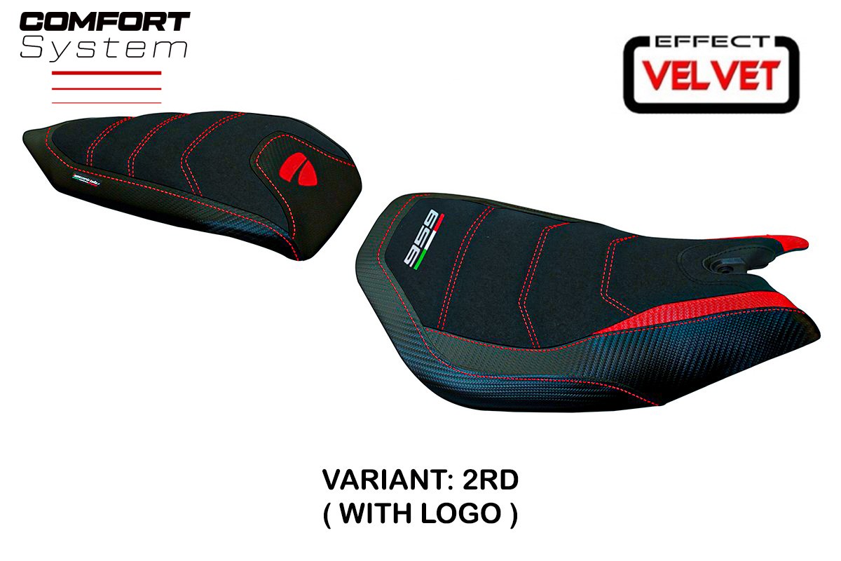 Yhteensopiva istuinpäällinen - Ducati Panigale 959 2016-2018 - mod Leiden Velvet Comfort System