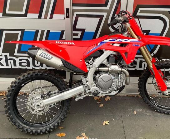 HGS Täysputkisto 4T CRF450R 21-25 Grey Carbon