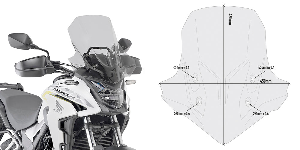 GIVI SPOILER HONDA CB500X FUMÉ