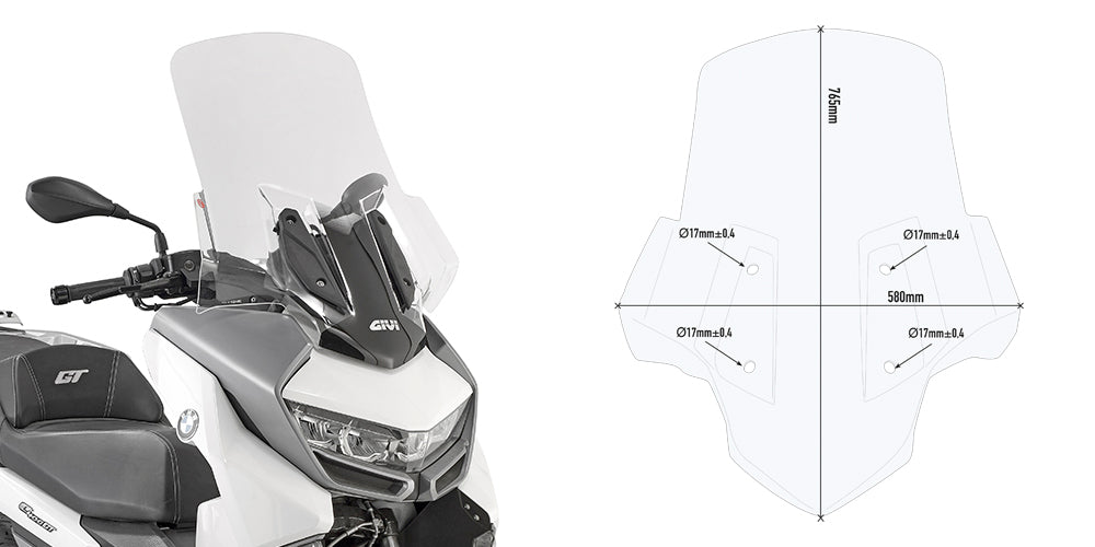 GIVI KIT SPOILER BMW C400GT