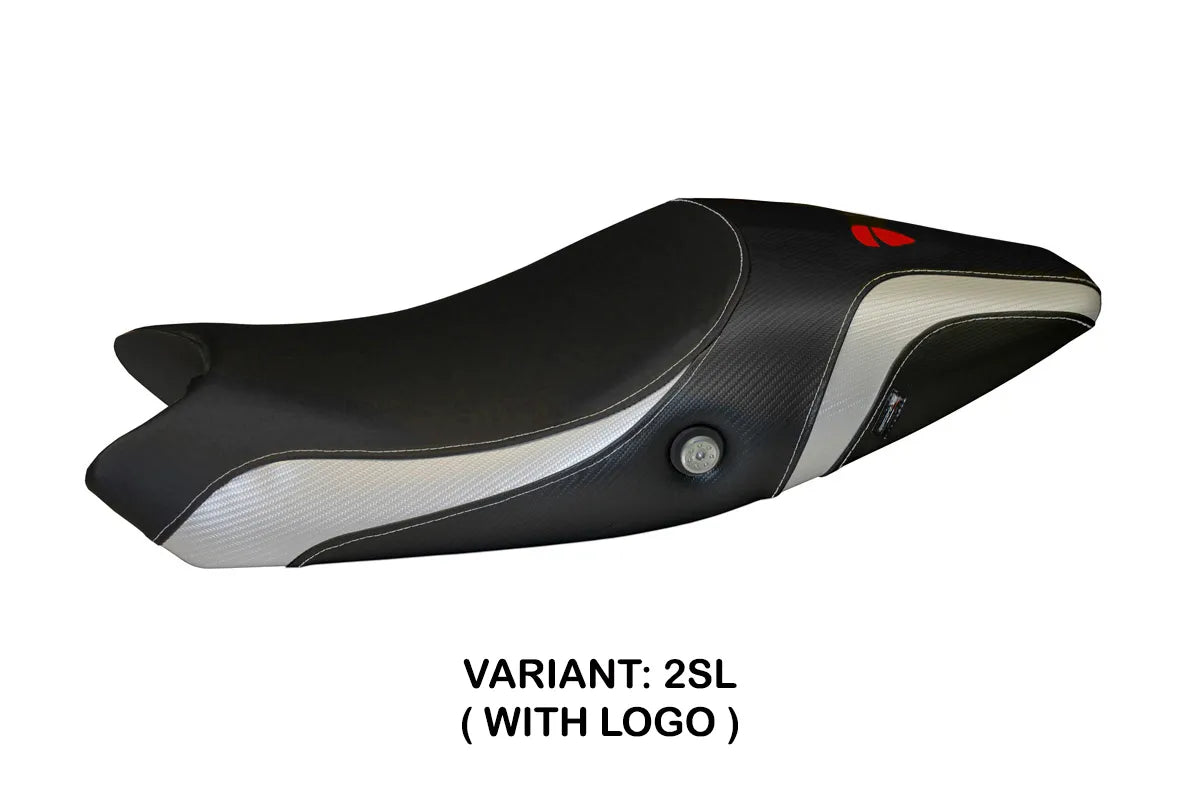 Yhteensopiva istuinpäällinen - Ducati Monster 1100 EVO 2009-2013 - mod Logos Carbon Colat
