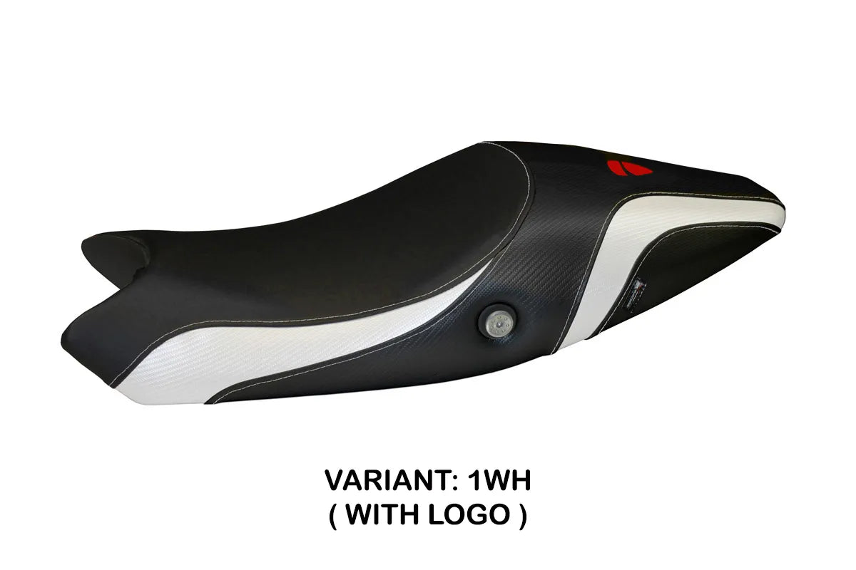 Yhteensopiva istuinpäällinen - Ducati Monster 1100 EVO 2009-2013 - mod Logos Carbon Colat