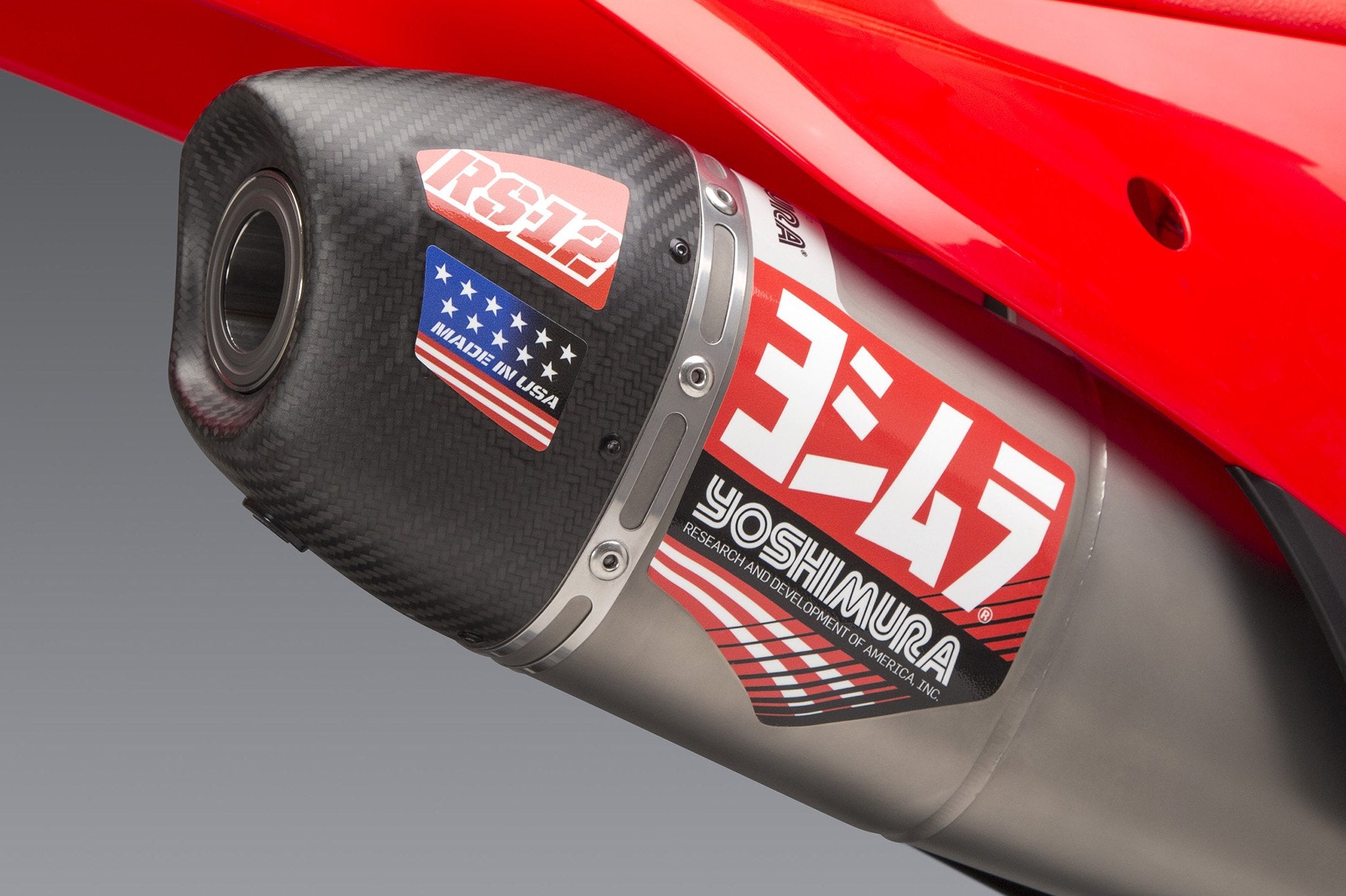 Yoshimura MUFFLER BADGE RS-12 Decal Set (4 pcs)
