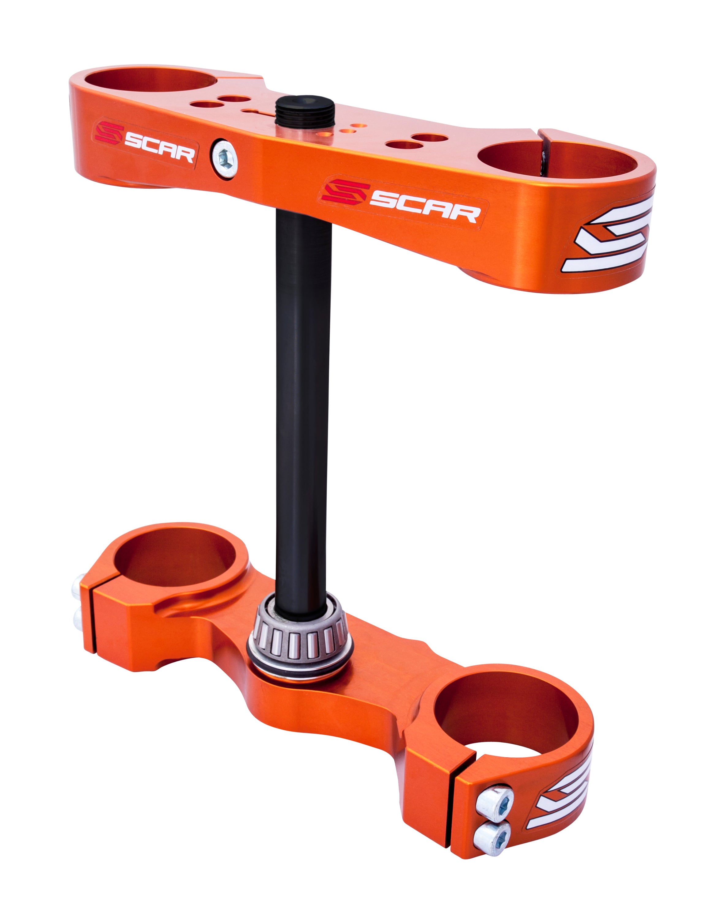 Scar Triple Clamps - Ktm Offset:22mm Orange color