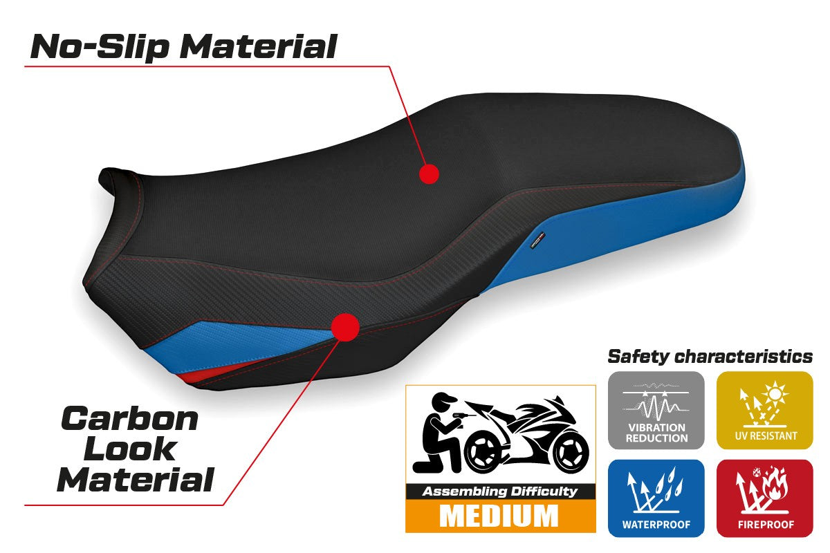 Yhteensopiva istuinpäällinen - BMW F 750-800-850 GS 2018-2025 - Marsh 2 -modifikaatio