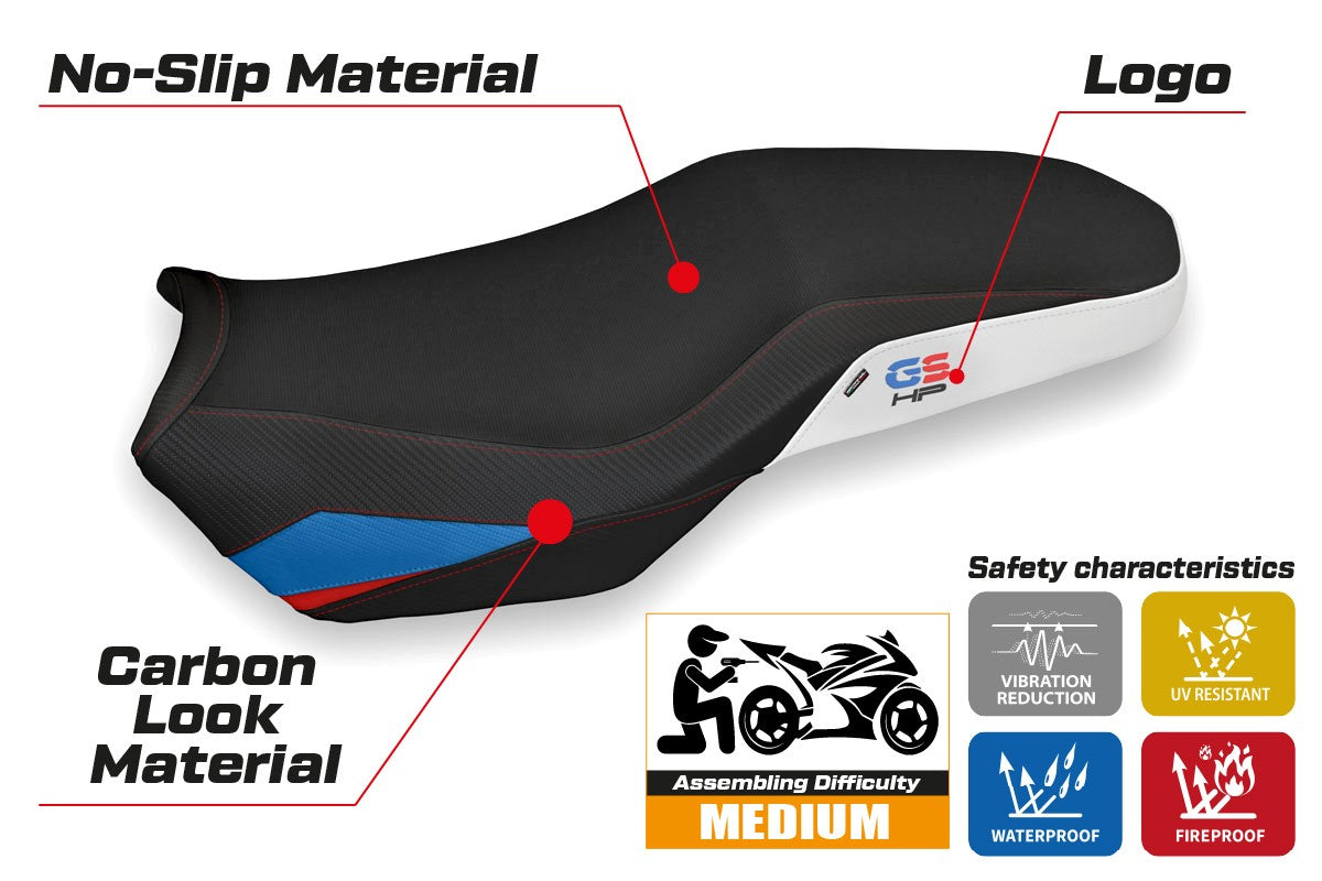 Yhteensopiva istuinpäällinen - BMW F 750-800-850 GS 2018-2025 - Marsh 2 -modifikaatio
