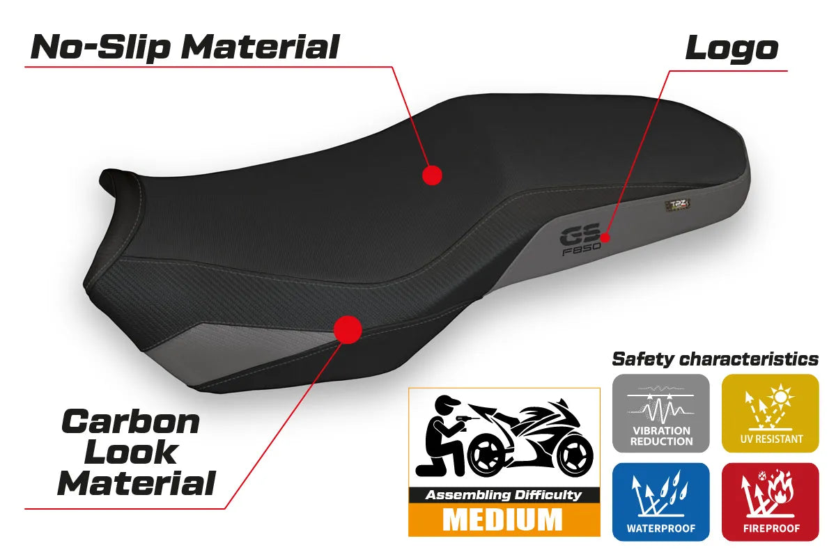 Yhteensopiva istuinpäällinen - BMW F 850 ??GS Adventure 2019-2024 - mod Divo