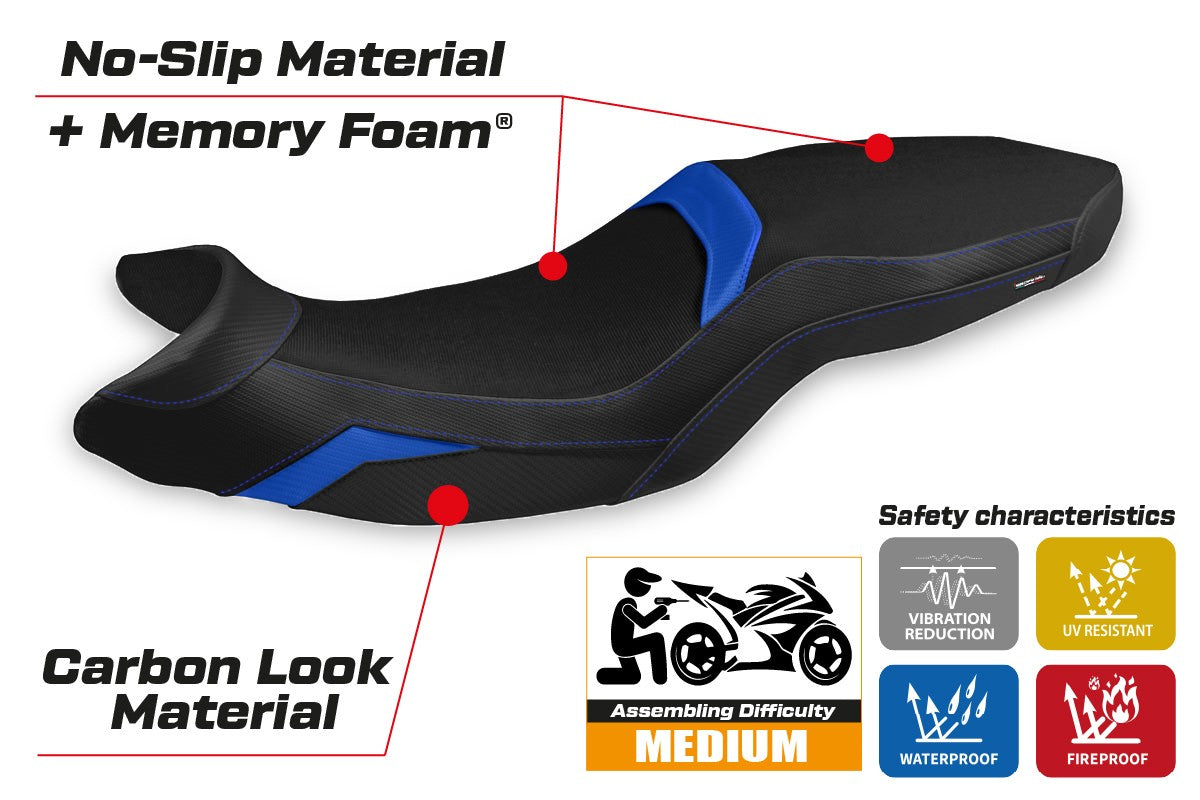 Yhteensopiva istuinpäällinen - BMW F 900 R 2019-2025 - mod Almaty Comfort System
