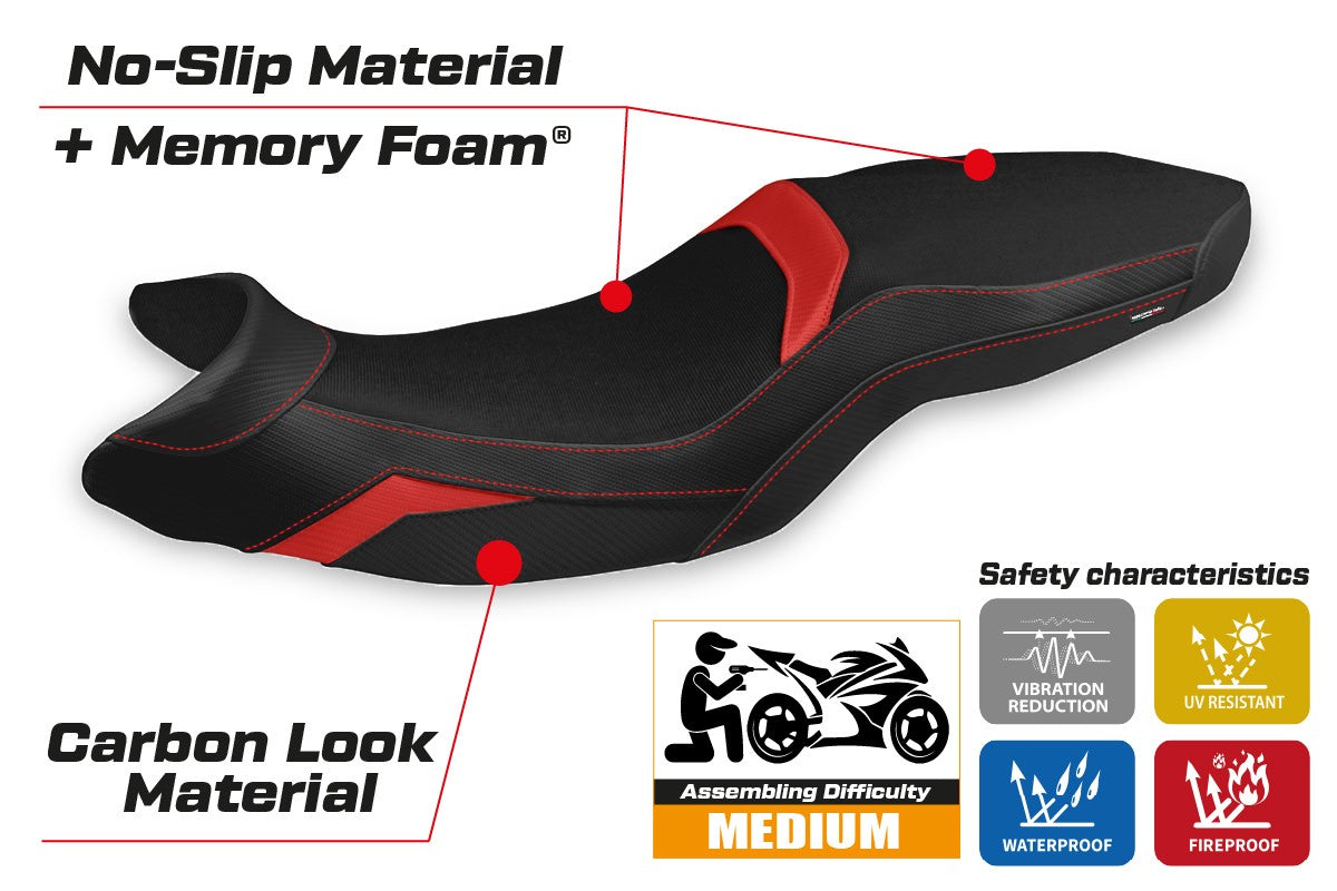 Yhteensopiva istuinpäällinen - BMW F 900 R 2019-2025 - mod Almaty Comfort System