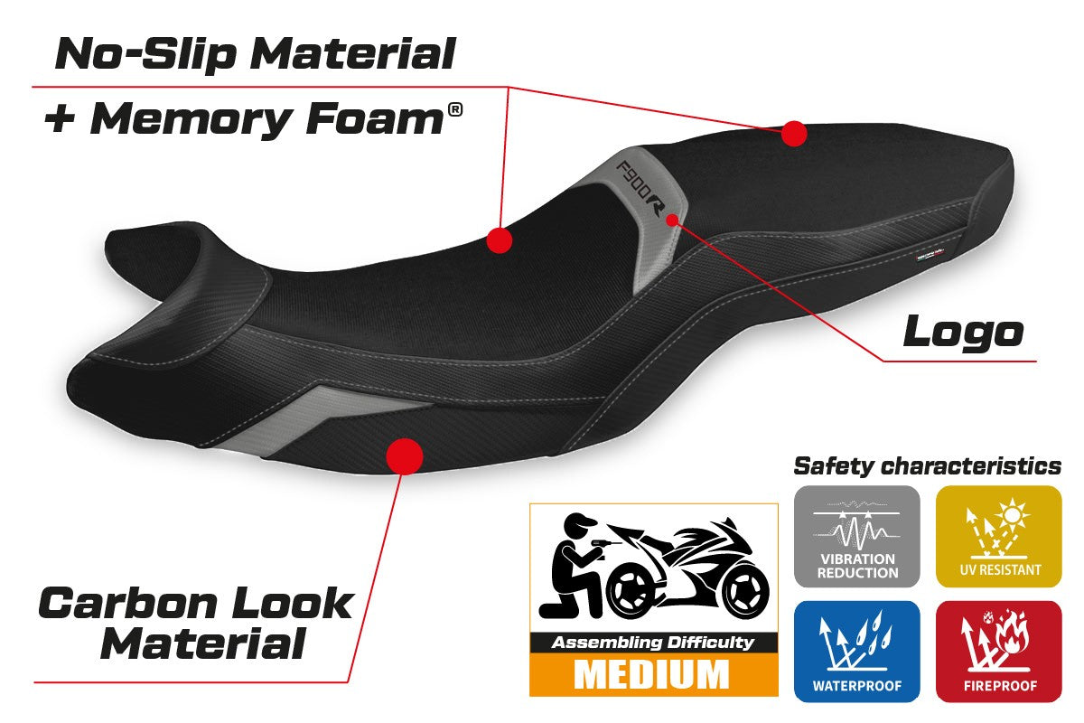 Yhteensopiva istuinpäällinen - BMW F 900 R 2019-2025 - mod Termez