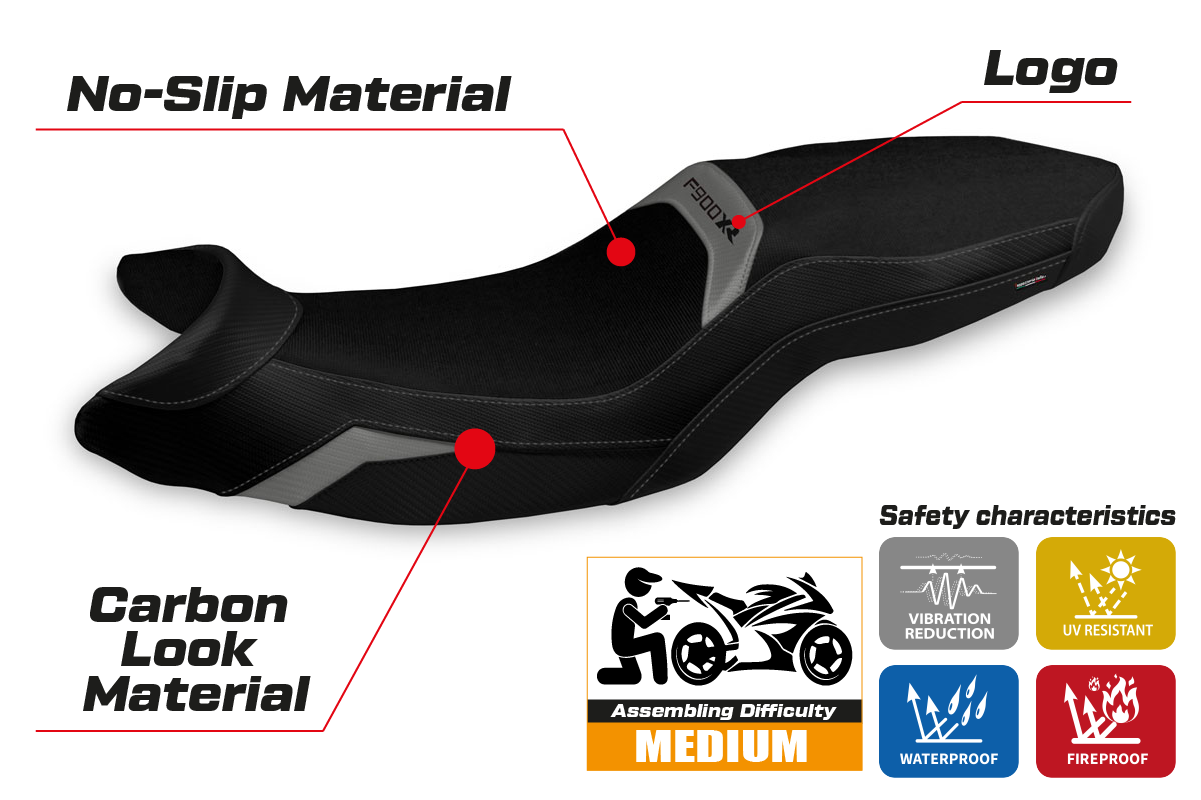 Yhteensopiva istuinpäällinen - BMW F 900 XR 2019-2025 - mod Arima