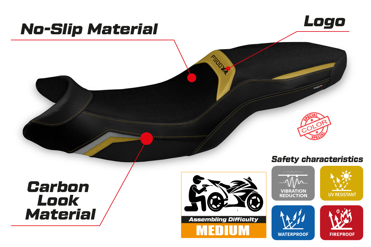 Yhteensopiva istuinpäällinen - BMW F 900 XR 2019-2025 - mod Arima Special Color