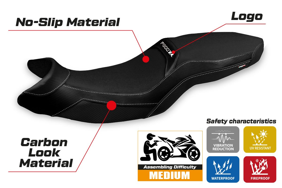 Yhteensopiva istuinpäällinen - BMW F 900 XR 2019-2025 - mod Tartu Comfort System