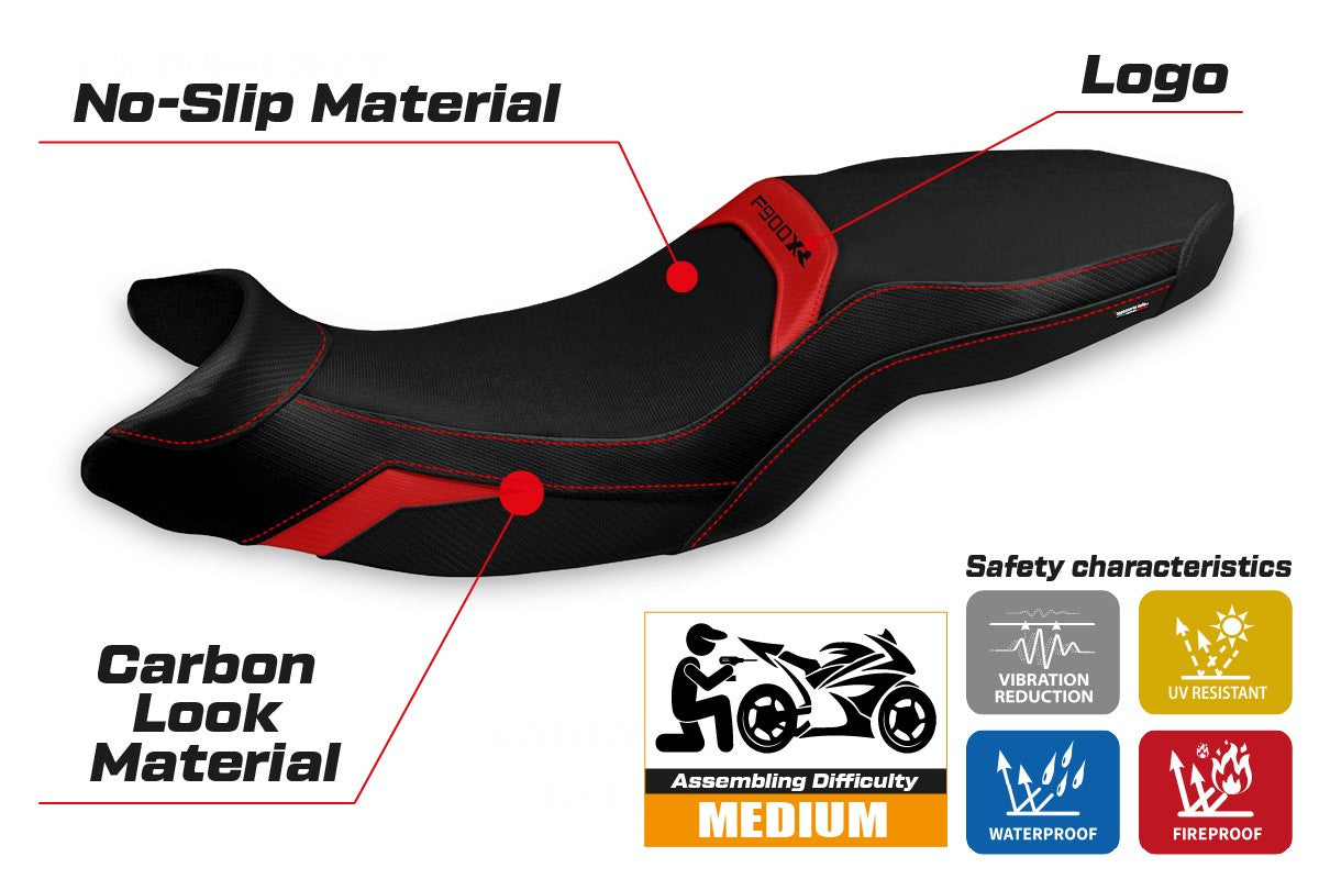 Yhteensopiva istuinpäällinen - BMW F 900 XR 2019-2025 - mod Tartu Comfort System