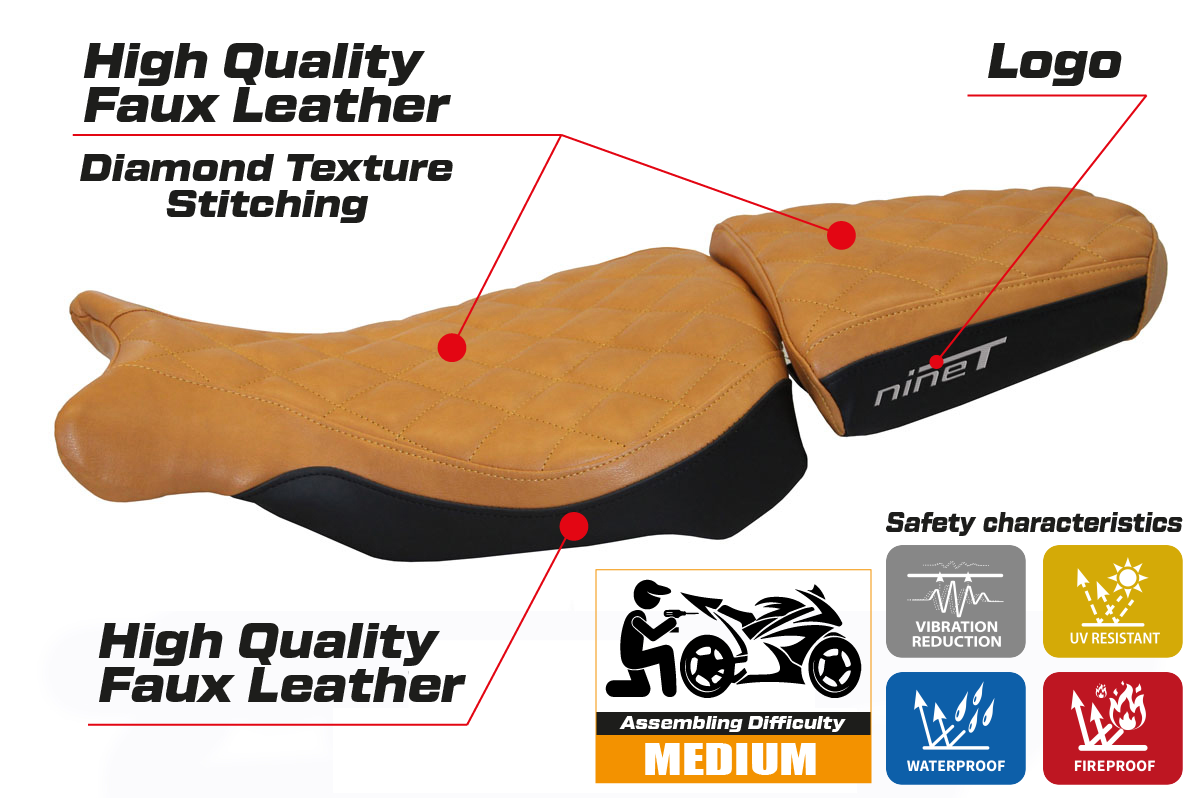 Yhteensopiva istuinpäällinen - BMW R 1200 NINE T 2014-2024 - mod Arnes