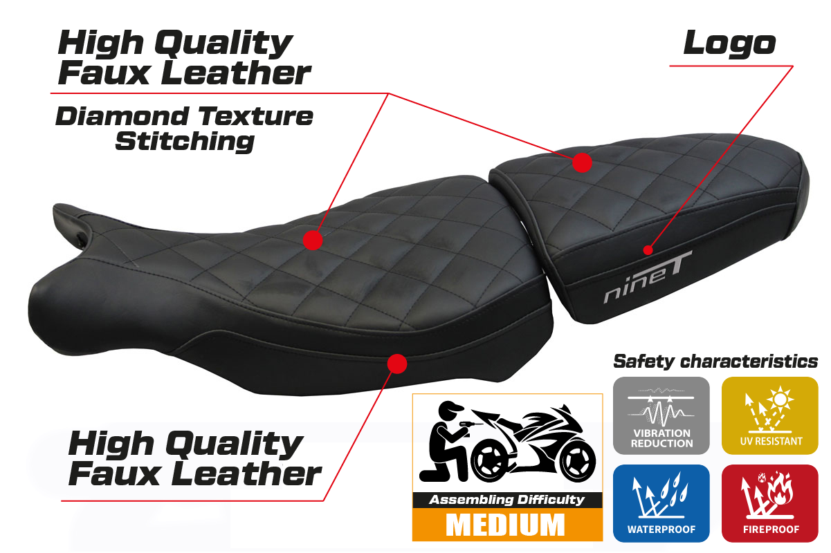 Yhteensopiva istuinpäällinen - BMW R 1200 NINE T 2014-2024 - mod Arnes