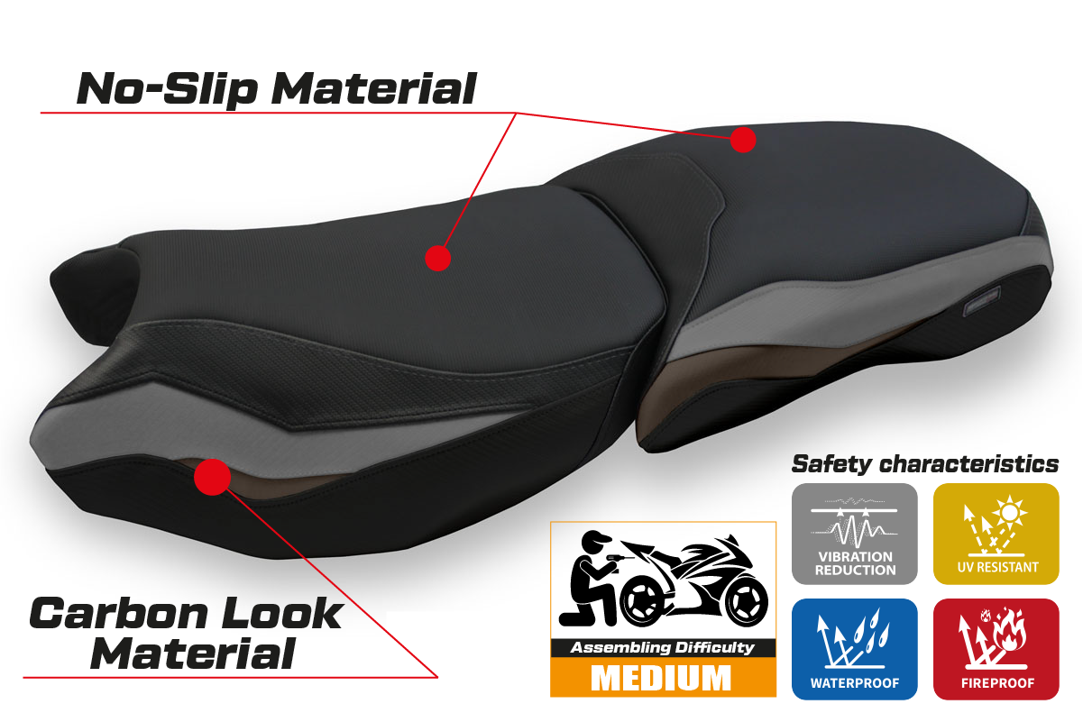 Yhteensopiva istuinpäällinen - BMW R 1250 GS ADVENTURE 2019 - 2024 - mod Baceno 3