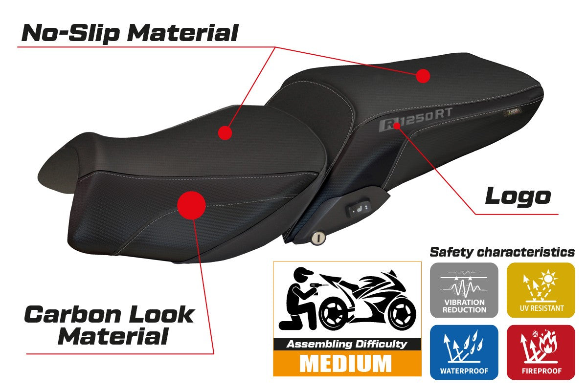 Yhteensopiva istuinpäällinen - BMW R 1250 RT 2019-2025 - mod Alghero 1