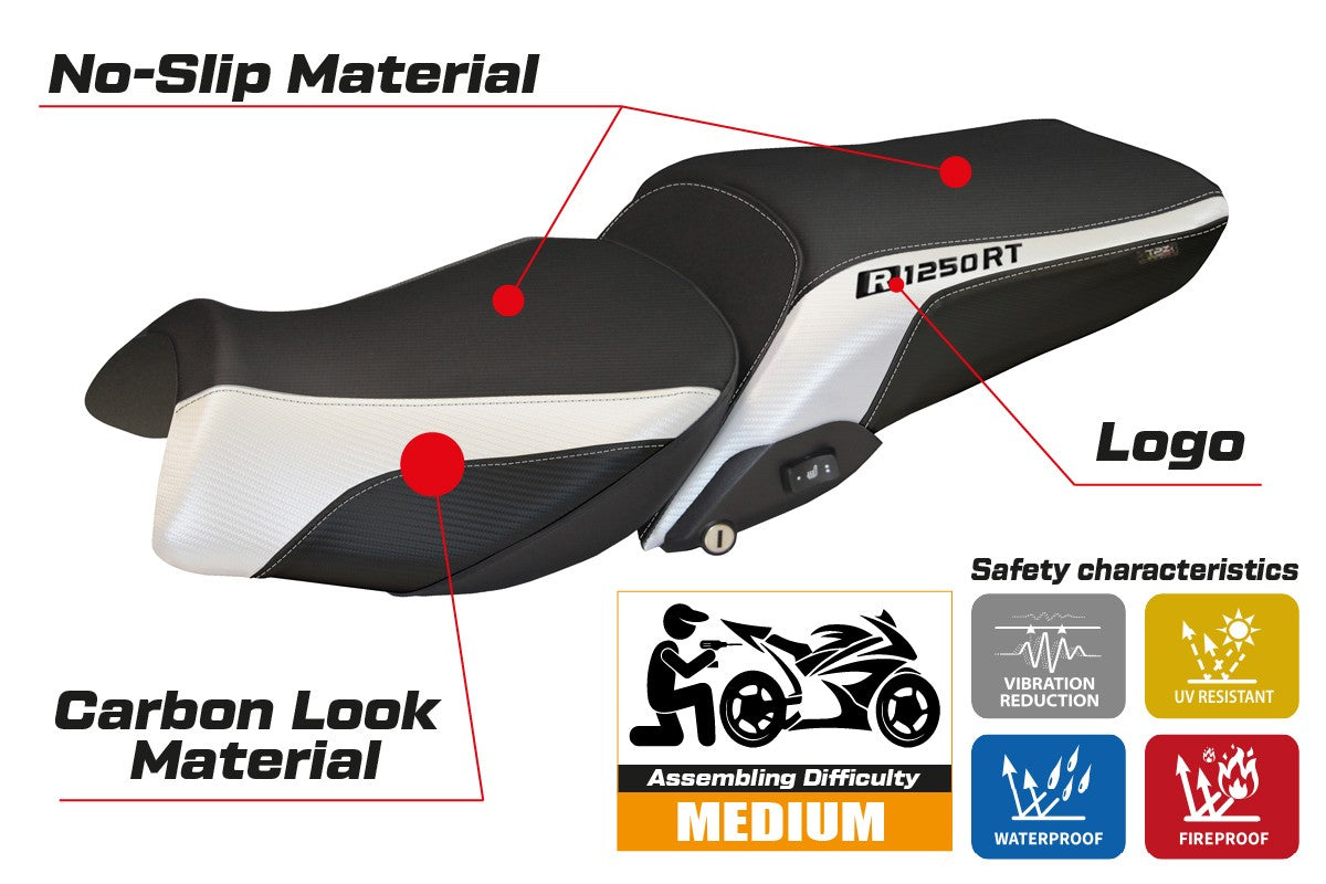 Yhteensopiva istuinpäällinen - BMW R 1250 RT 2019-2025 - mod Alghero 1