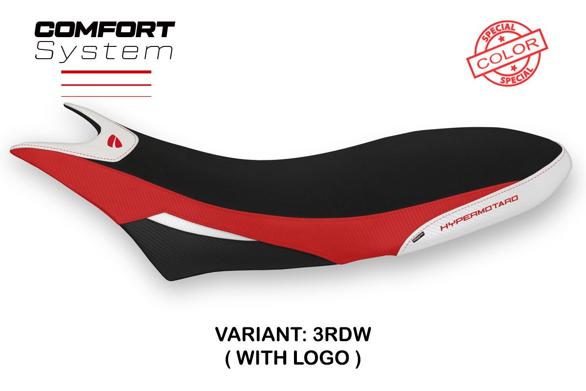 Yhteensopiva istuinpäällinen - Ducati Hypermotard 950 2019-2025 - mod Orlando Special Color Comfort System