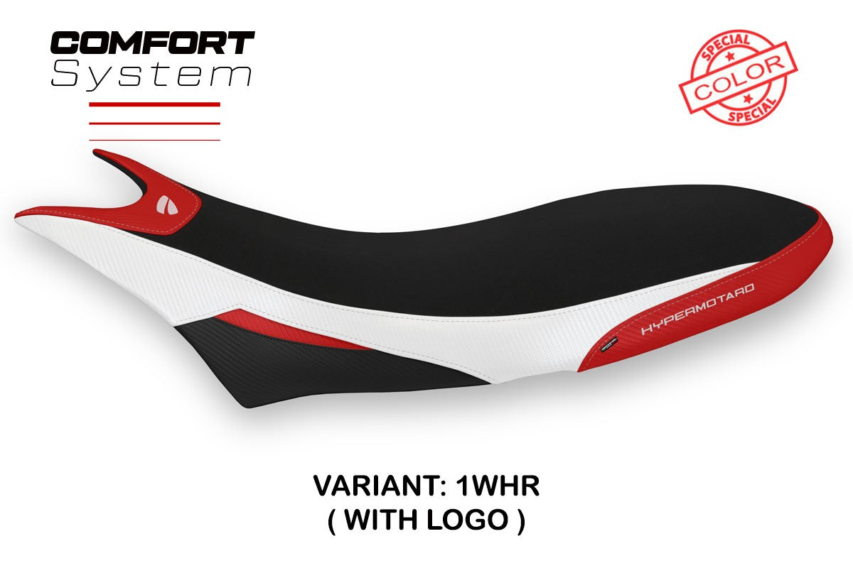 Yhteensopiva istuinpäällinen - Ducati Hypermotard 950 2019-2025 - mod Orlando Special Color Comfort System