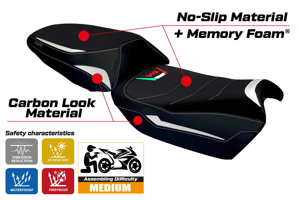 Yhteensopiva istuinpäällinen - Ducati Multistrada V4 2021-2025 - mod Galmi Comfort System