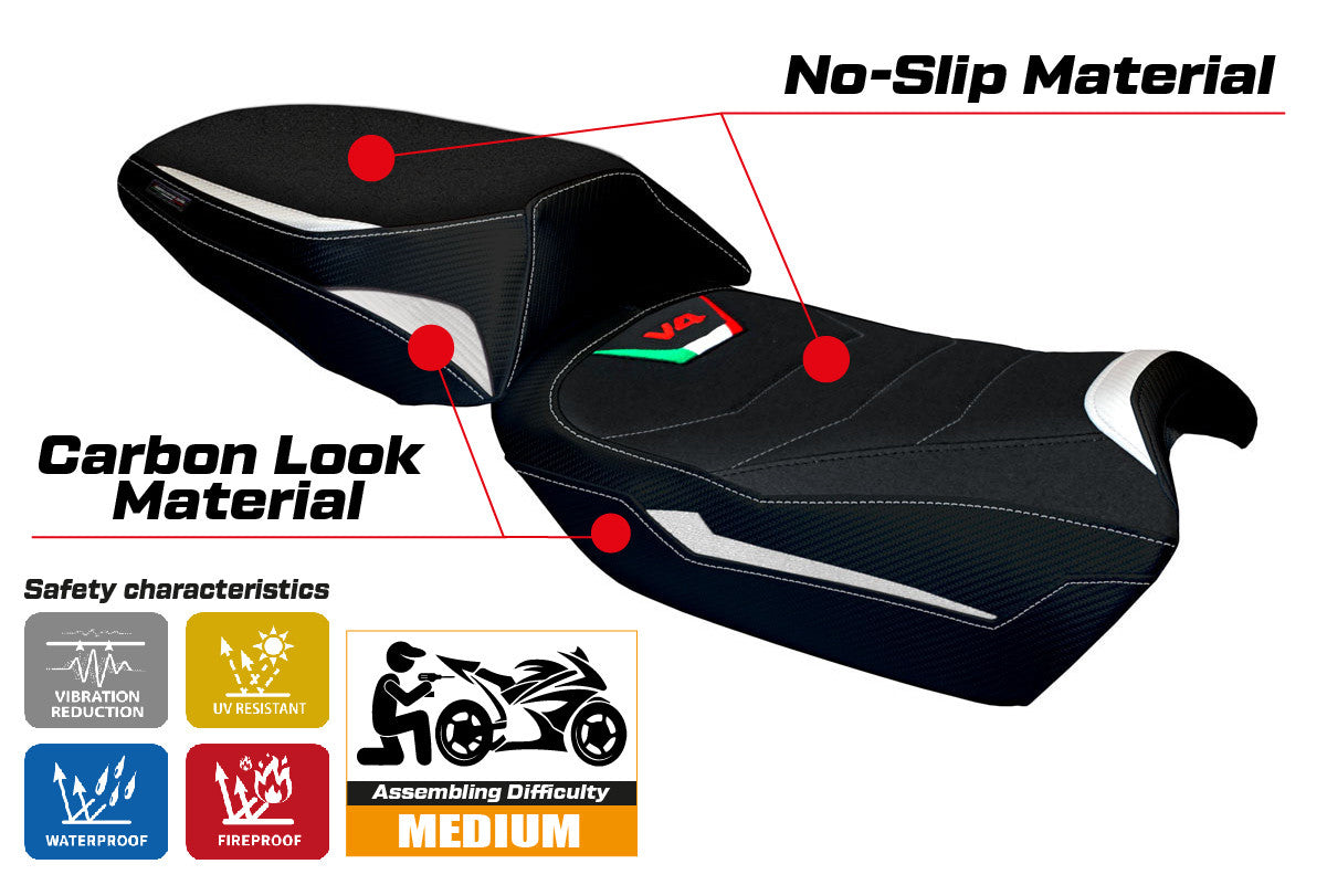 Yhteensopiva istuinpäällinen - Ducati Multistrada V4 2021-2025 - mod Hama Ultragrip