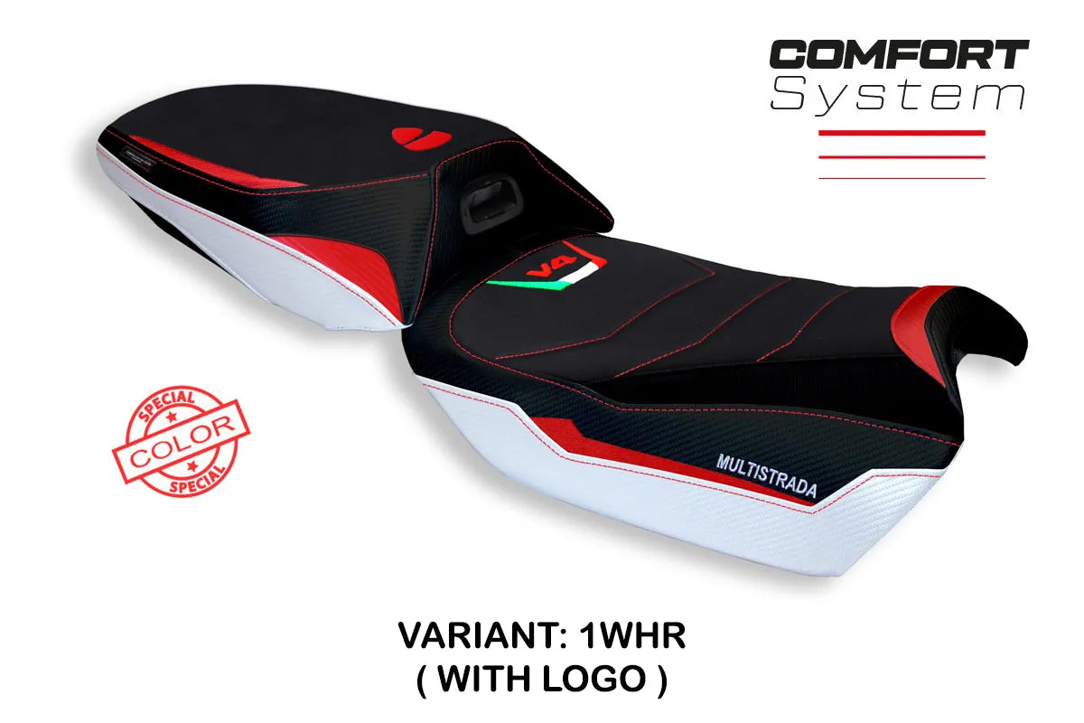 Yhteensopiva istuinpäällinen - Ducati Multistrada V4 2021-2025 - mod Rosita Special Color Comfort System