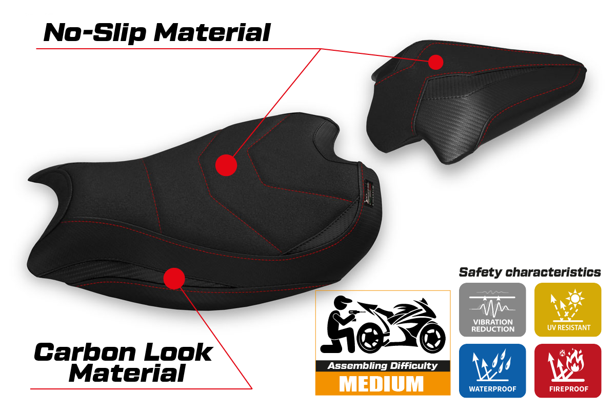 Yhteensopiva istuinpäällinen - Ducati Panigale V2 2020-2024 - mod Galati Ultragrip