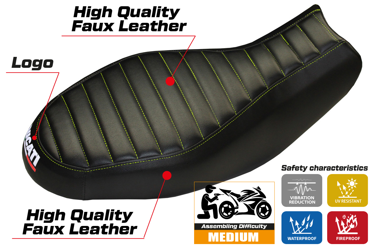 Yhteensopiva istuinpäällinen - Ducati Scrambler 400 / 800 / 1100 2015 - 2024 - mod Procida