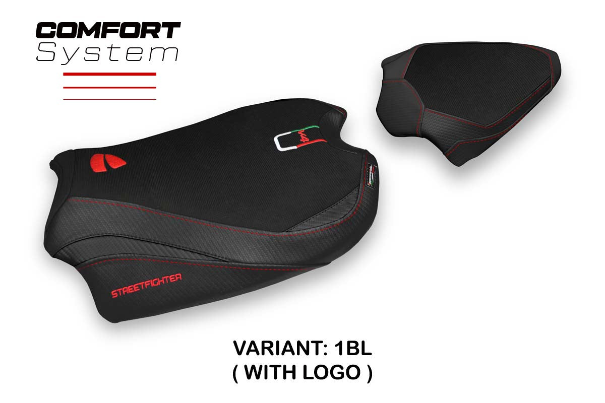 Yhteensopiva istuinpäällinen - Ducati Streetfighter V4 2020-2024 - mod Albena Comfort System