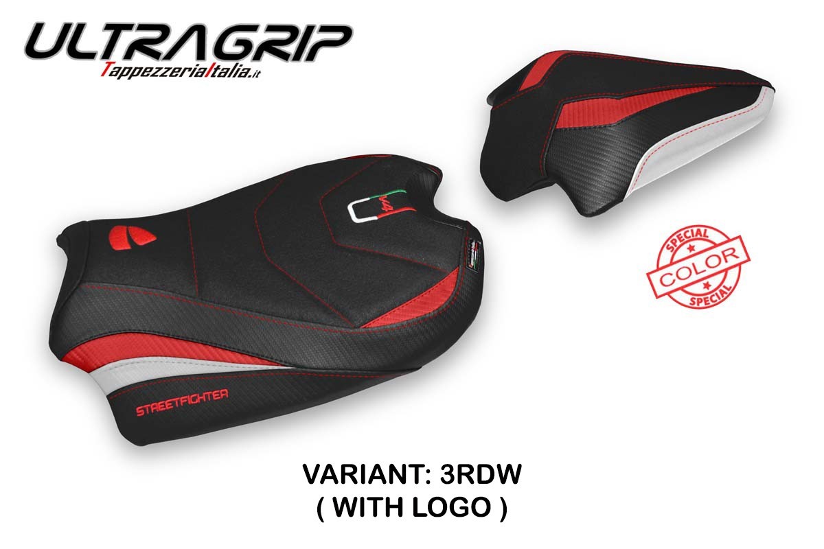 Yhteensopiva istuinpäällinen - Ducati Streetfighter V4 2020 - 2024 - Veles Ultragrip -modifikaatio