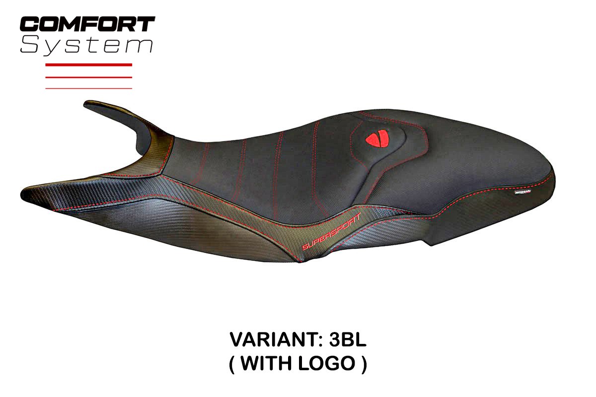 Yhteensopiva istuinpäällinen - Ducati Super Sport 2017-2024 - mod Pistoia 3 Comfort System