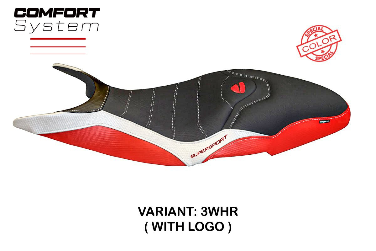 Yhteensopiva istuinpäällinen - Ducati Super Sport 2017-2024 - mod Pistoia Special Color Comfort System
