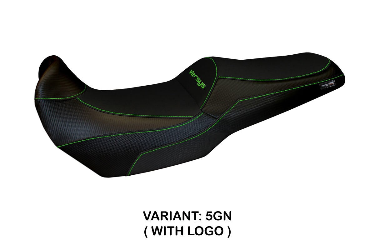 Istuinpäällinen yhteensopiva - Kawasaki Versys 1000 2019 - 2024 - mod Kalibo Total Black
