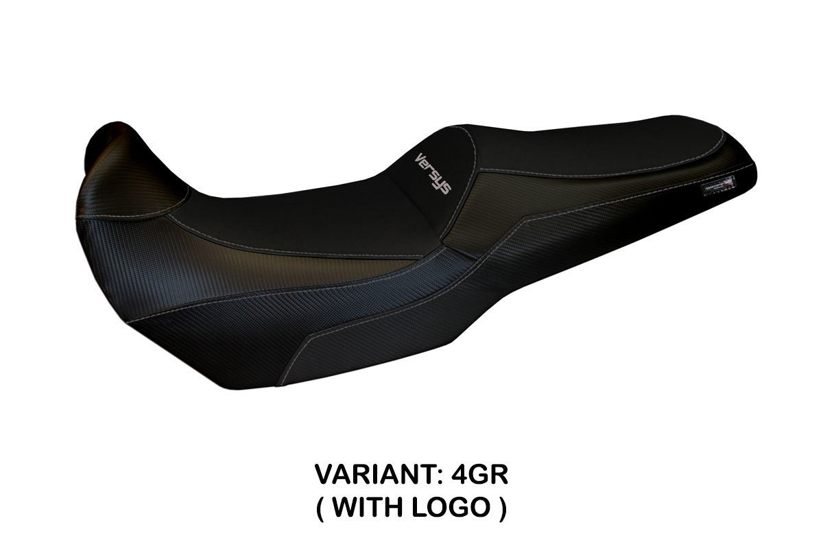 Yhteensopiva istuinpäällinen - Kawasaki Versys 1000 2019-2024 - mod Malay Total Black Comfort System